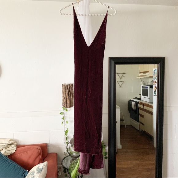 Dion Lee Fine Line Velvet Hi-low Cocktail Dress - Picture 5 of 12